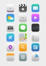 Mobile application icons