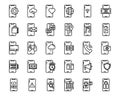 Mobile Application outline icon and symbol for website, application