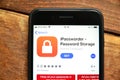 Mobile application for saving and managing passwords on a smartphone