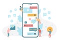 Mobile application usage and customer feedback review