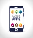 mobile apps design Royalty Free Stock Photo