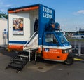 Mobile ATM of the bank Berliner Volksbank