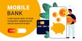 Mobile Bank Horizontal Banner