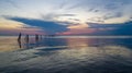 Mobile Bay, Alabama at sunset at Mayday Park