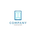 Mobile Book Icon Vector Logo Template Illustration Design Royalty Free Stock Photo