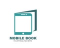 mobile book logo icon vector illustration design Royalty Free Stock Photo