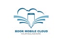 mobile book logo icon vector illustration design Royalty Free Stock Photo