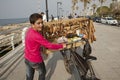 Mobile bread vendor, Lebanon