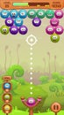 Mobile bubble shooter game screen.