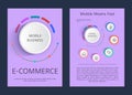 Mobile Business E-commerce Vector Illustration