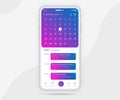 Mobile app calendar planner concept, Activity calendar template UI UX, Smartphone calendar schedule agenda annual planning meeting