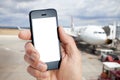 Mobile Cell Phone Airport Royalty Free Stock Photo