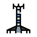 Mobile cellular network tower telecommunication signal icon Royalty Free Stock Photo