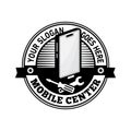 Mobile center logo design template. Mobile phone vector and illustration. Royalty Free Stock Photo