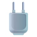 Mobile charger icon, cartoon style