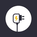 Mobile charger icon, vector Royalty Free Stock Photo