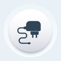 Mobile charger icon, vector pictogram