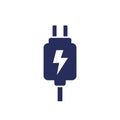 Mobile charger icon, vector sign Royalty Free Stock Photo