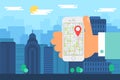 Mobile City Navigation With Smartphone Map App