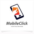 Mobile Click Logo Design Template