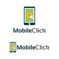 Mobile Click Logo Template Design