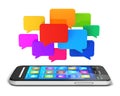 Mobile communication and social media concept Royalty Free Stock Photo