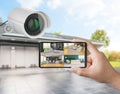 Mobile connect with home security camera