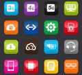 Mobile connection icons set Royalty Free Stock Photo