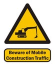 Mobile construction traffic