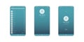 Mobile contact UI, UX, GUI Screen and flat web icons for mobile apps. contact information, mobile call screen, mobile phone
