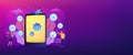 Mobile content concept banner header. Royalty Free Stock Photo