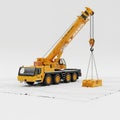 Suggests it s equipped for heavy lifting tasks in construction or Royalty Free Stock Photo