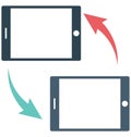 Mobile data, sharing isolated which can be easily edit or modified