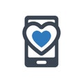 Mobile dating icon