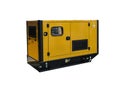 Yellow colour mobile diesel generator for emergency electric power Royalty Free Stock Photo