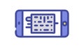 Mobile Digital Interface. Smartphone and Abstract Data Display. vector design Generative AI Royalty Free Stock Photo