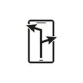 Mobile, direction, navigation icon. Element of web navigation icon. Vector illustration. EPS 10.