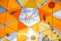 A Geodesic Dome Tents. A hemispherical thin-shell structure lattice-shell based on a geodesic polyhedron