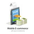 Mobile e-commerce concept