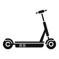 Mobile electric scooter icon simple vector. Kick transport Royalty Free Stock Photo