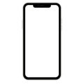 Mobile electronic cell phone Illustration empty screen