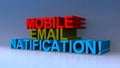 Mobile email natification on blue