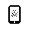 Mobile Fingerprint Icon