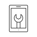 Mobile fixing Isolated Vector icon which can easily modify or edit Royalty Free Stock Photo
