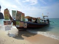 Mobile food boat in Thailand.