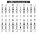 Mobile Function Icon Set