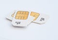 Mobile 3G memory sim cards Royalty Free Stock Photo