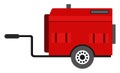 Mobile generator, illustration, vector