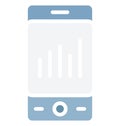 Mobile graph Isolated Vector Icon which can easily modify or edit Royalty Free Stock Photo