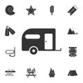 mobile home trailer icon. Detailed set of travel icons. Premium graphic design. One of the collection icons for websites, web desi Royalty Free Stock Photo